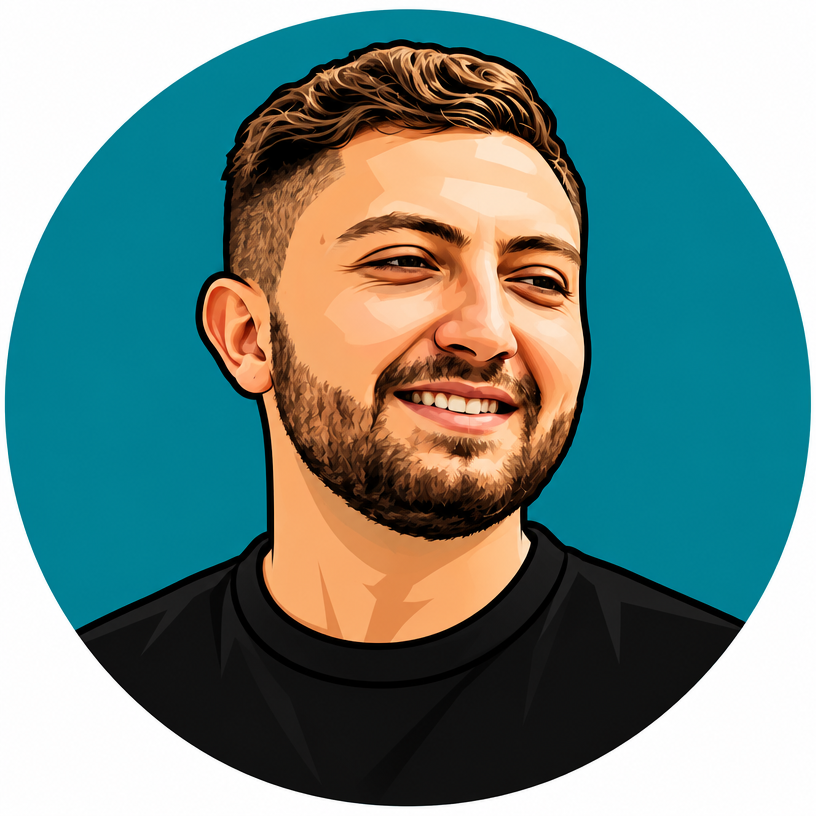 Cartoon portrait of Jordan Todd